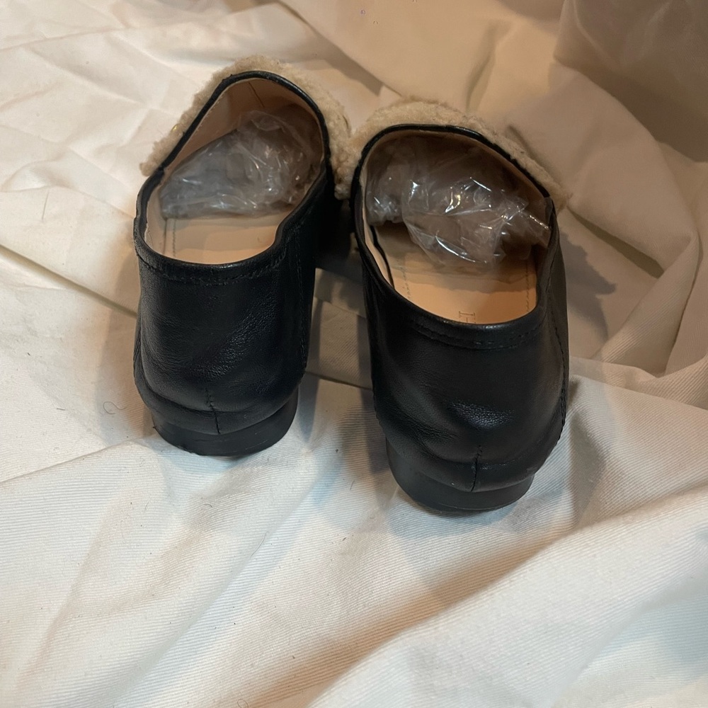 COACH Helena Convertible Loafer wiith Genuine Shearling Trim, Black, Size 6 - Picture 5 of 8